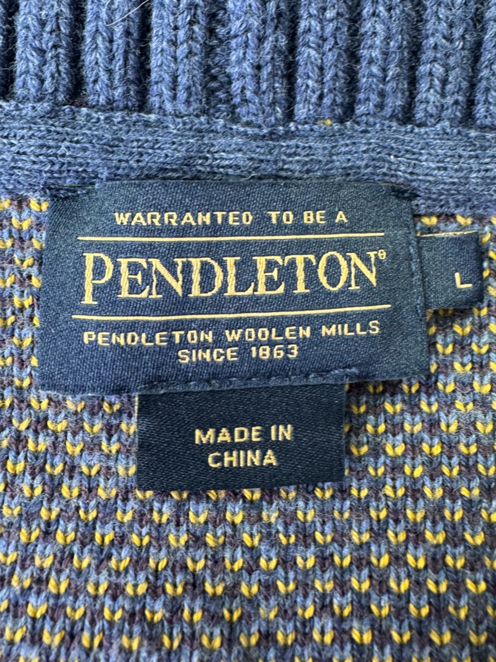 Pendleton Starry Night Western Cardigan Large - Picture 9 of 11